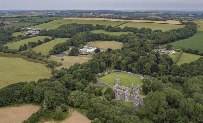 Lamphey Court Hotel - Grounds from above
